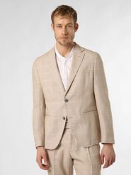 BOSS kurtka modułowa z zawartością lnu - Jack-MM-C-233 Mężczyźni Modern Fit len beżowy, 102. Brązowe kurtki męskie Boss, m, bez wzorów, ze lnu, bez kaptura. Za 1,599.00 zł.