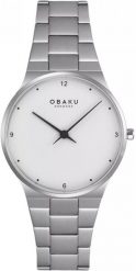 Zegarek damski Obaku Denmark V305LXCWSC srebrny. Szare zegarki damskie OBAKU, srebrne. Za 693.00 zł.
