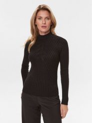 Liu Jo Sweter MF3223 MA95M Czarny Regular Fit. Czarne swetry nierozpinane damskie Liu Jo, l, bez wzorów, z syntetyku, bez kołnierzyka, bez ramiączek. Za 399.99 zł.