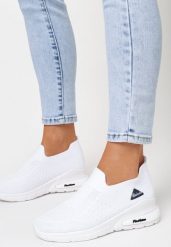 Białe Buty Sportowe Artista. Białe obuwie sportowe damskie Born2be, z aplikacjami, bez zapięcia. Za 44.99 zł.