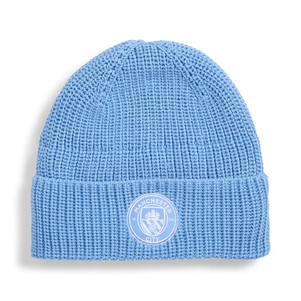 Czapka beanie Essentials Manchester City PUMA. Białe czapki damskie Puma, bez wzorów. Za 109.00 zł.