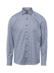 Finshley & Harding koszula biznesowa - non-iron Mężczyźni Slim Fit Bawełna niebieski|biały, 44. Białe koszule męskie Finshley & Harding, m, bez wzorów, z bawełny, biznesowe, bez kołnierzyka, bez ramiączek. Za 159.95 zł.