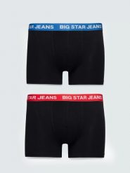 Bokserki męskie bawełniane dwupak Somarh 000. Bokserki męskie BIG STAR, bez wzorów, z bawełny. Za 79.99 zł.