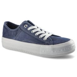 Trampki damskie Lee Cooper, sznurowany fason cholewka tekstylna płócienna niska cholewka przed kostkę gruba platformowa podeszwa gładka klasyczna for. Niebieskie trampki i tenisówki damskie Lee Cooper, bez wzorów, z gumy, przed kostkę, bez zapięcia. Za 99.99 zł.