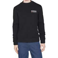 Bluza męska Napapijri B-Kasba C. Czarne bluzy męskie Napapijri, m, bez wzorów, casualowe, bez ramiączek, bez kaptura. Za 269.99 zł.