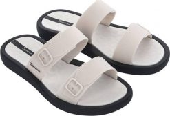 Ipanema Ipanema damskie klapki Nuvea Slide 26697 20855 - czarno-beżowe 35-36. Brązowe klapki damskie Ipanema, bez wzorów, bez obcasa, bez zapięcia. Za 159.99 zł.