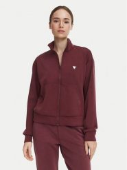 Guess Bluza V6YQ17 K4313 Bordowy Regular Fit. Czerwone bluzy damskie Guess, m, z aplikacjami, z syntetyku, bez ramiączek, bez kaptura. Za 394.99 zł.