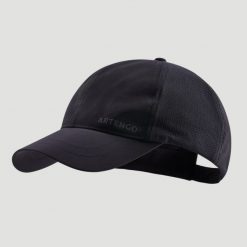 CZAPKA SPORTOWA Z DASZKIEM Tenis TC100 rozmiar 58. Czarne czapki damskie ARTENGO, bez wzorów, z materiału, sportowe. Za 24.99 zł.