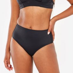 Dół kostiumu kąpielowego surfingowego damski Olaian Romi. Czarne bikini OLAIAN, xl, bez wzorów, z elastanu. W wyprzedaży za 49.99 zł.