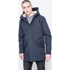 Jack & Jones - Kurtka. Niebieskie kurtki męskie Jack & Jones, m, bez wzorów, z bawełny, z kapturem. W wyprzedaży za 139.90 zł.