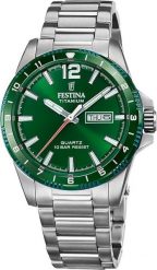 Zegarek męski Festina F20698-3 szary. Szare zegarki męskie Festina, bez wzorów. Za 898.66 zł.