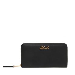 Portfel KARL LAGERFELD. Czarne portfele damskie KARL LAGERFELD. Za 649.99 zł.