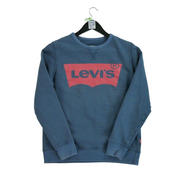 Second life - Męski granatowy sweter - Stan bardzo dobry. Niebieskie swetry męskie Levi's®, m, bez wzorów, eleganckie, bez kołnierzyka, bez ramiączek. Za 80.90 zł.
