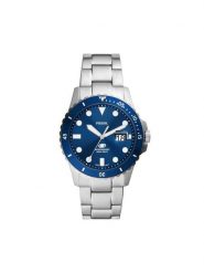 Fossil Zegarek Blue FS6029 Srebrny. Szare, analogowe zegarki męskie FOSSIL, bez wzorów, srebrne. Za 789.99 zł.