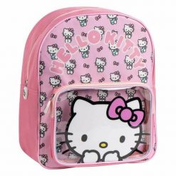 Plecak szkolny Hello Kitty Różowy. Czerwone plecaki męskie Hello Kitty, bez wzorów. Za 56.45 zł.