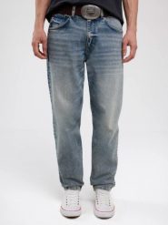 Jeansy męskie niebieskie Ates 413. Niebieskie jeansy męskie BIG STAR, z denimu, retro. W wyprzedaży za 119.99 zł.