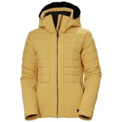 Damska kurtka narciarska Helly Hansen Avanti. Brązowe kurtki sportowe damskie Helly Hansen, l, bez wzorów, z elastanu, bez ramiączek, bez kaptura, narciarskie, primaloft. Za 2,244.50 zł.