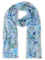 Marie Lund Szalik damski Kobiety niebieski|wielokolorowy wzorzysty, ONE SIZE. Niebieskie szaliki damskie Marie Lund, bez wzorów, z syntetyku. Za 149.95 zł.