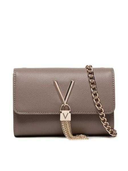 Valentino Torebka Divina VBS1R403G Beżowy. Brązowe torebki do ręki damskie Valentino, bez wzorów, ze skóry, bez dodatków. Za 249.99 zł.
