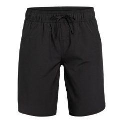 Spodenki boardshort dla Kobiety ROXY WAVE 9" Czarny. Szare szorty damskie Roxy, bez wzorów, z elastanu, sportowe. Za 219.99 zł.