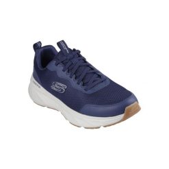 Buty SKECHERS EDGERIDE - REKZE Niebieski. Białe buty sportowe męskie Skechers, bez wzorów, z gumy, bez zapięcia. Za 249.99 zł.