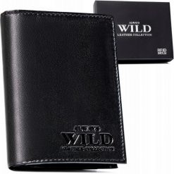Portfel skórzany Always Wild N4-P-GTS czarny. Czarne portfele męskie Always Wild, bez wzorów, ze skóry. Za 59.99 zł.