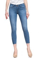 LEE SCARLETT CROPPED DAMSKIE SPODNIE JEANSOWE JEANSY DŻINSY RURKI 112106375. Niebieskie jeansy damskie Lee, bez wzorów, z jeansu. Za 199.99 zł.