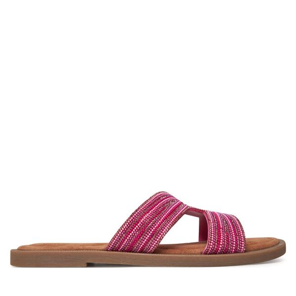 Klapki Tamaris. Czerwone klapki damskie Tamaris, bez wzorów, bez obcasa, bez zapięcia. Za 219.99 zł.