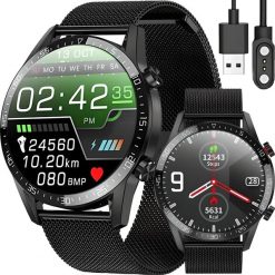 Smartwatch Retoo Ciśnieniomierz EKG Rozmowy PL. Zegarki smartwatch Retoo, bez wzorów. Za 144.99 zł.