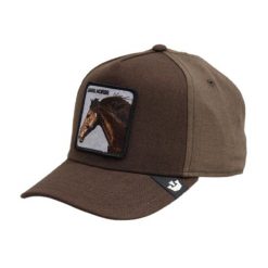 Czapka z daszkiem Goorin Bros. Dark Horse Field 101-1456-BRO. Brązowe czapki damskie Goorin Bros, bez wzorów. Za 188.00 zł.