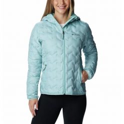 Kurtka Turystyczna Puchowa Damska Columbia Delta Ridge Down Hooded Jacket. Niebieskie kurtki sportowe damskie Columbia, xs, bez wzorów, z puchu, bez ramiączek, bez kaptura, trekkingowe. Za 739.99 zł.