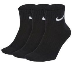 Skarpetki Nike Nike Codziennie Lekkie Dorosłych. Czarne skarpety męskie Nike, bez wzorów, z bawełny. Za 150.99 zł.