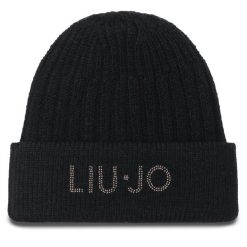 Czapka Liu Jo. Czarne czapki damskie Liu Jo, na zimę, bez wzorów. Za 489.99 zł.