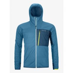 Kurtka ocieplana męska Ortovox Swisswool Piz Duan Jacket. Niebieskie kurtki sportowe męskie ORTOVOX, na zimę, m, bez wzorów, bez kaptura, narciarskie. Za 991.99 zł.