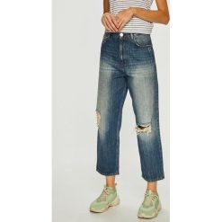 Trussardi Jeans - Jeansy Vintage Wash. Niebieskie jeansy damskie TRUSSARDI JEANS, bez wzorów, z bawełny, vintage. W wyprzedaży za 319.90 zł.