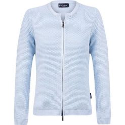 Kardigan w kolorze jasnoniebieskim. Niebieskie kardigany damskie Denim Culture, l, bez wzorów, z bawełny, bez kołnierzyka. W wyprzedaży za 144.95 zł.