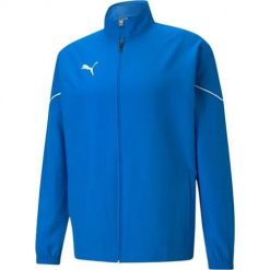 Kurtka uniwersalna męska Puma Teamrise Sideline. Niebieskie kurtki męskie Puma, m, bez wzorów, z syntetyku, klasyczne, bez kaptura. Za 171.00 zł.