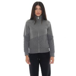 Bluza zimowa Damen ze Stehkragen und Reißverschluss, Leone 1947 Warkocz. Szare bluzy damskie LEONE 1947 APPAREL, na zimę, bez wzorów, z bawełny, sportowe, bez ramiączek, bez kaptura. W wyprzedaży za 191.56 zł.