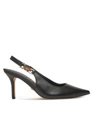 Guess Szpilki FLPNS3 LEA05 Czarny. Czarne szpilki damskie Guess, z aplikacjami, ze skóry, bez obcasa, na szpilce, bez zapięcia. Za 419.99 zł.