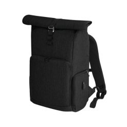 Plecak Qtech Charge Roll Up. Czarne plecaki męskie QUADRA, bez wzorów, z materiału. Za 188.99 zł.