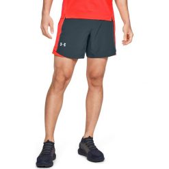 Under Armour Qualifier Speedpocket 7'' Szorty Szary. Szare szorty męskie Under Armour, bez wzorów, z elastanu. Za 240.95 zł.