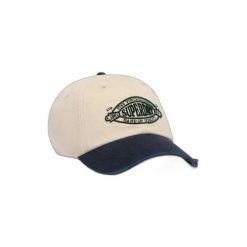 Czapka baseballowa damska z kontrastowym daszkiem Superdry. Brązowe czapki damskie Superdry, bez wzorów, z materiału, eleganckie. Za 130.40 zł.