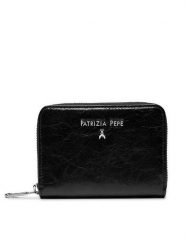 Patrizia Pepe Portfel 2Q8512/L131-K103 Czarny. Czarne portfele damskie Patrizia Pepe, ze skóry. Za 629.99 zł.