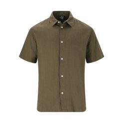 Koszula Cruz Micky. Zielone koszule męskie CRUZ, bez wzorów, sportowe, bez kołnierzyka, bez ramiączek. Za 178.00 zł.