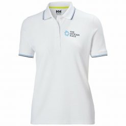 Damska koszulka polo Helly Hansen the ocean race. Białe bluzki damskie Helly Hansen, l, bez wzorów, sportowe, bez kołnierzyka, bez ramiączek. Za 325.50 zł.