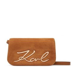 Torebka KARL LAGERFELD. Brązowe listonoszki damskie KARL LAGERFELD, bez wzorów, bez dodatków. Za 1,099.00 zł.