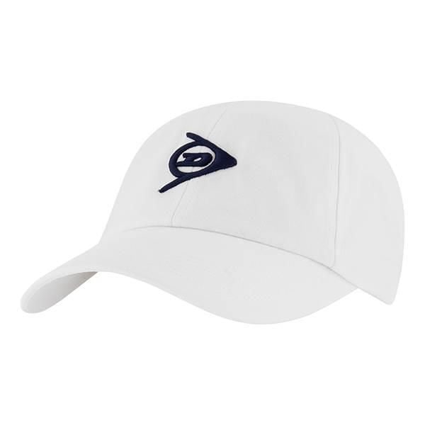 Czapka sportowa z daszkiem Dunlop Promo Cap. Białe czapki damskie Dunlop, bez wzorów, sportowe. Za 37.00 zł.