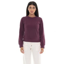 Bluza zimowa Leone 1947 Never Without Damen z Rundhalsausschnitt. Czerwone bluzy damskie LEONE 1947 APPAREL, na zimę, bez wzorów, sportowe, bez ramiączek, bez kaptura. W wyprzedaży za 147.35 zł.