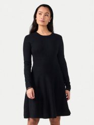 YAS Sukienka dzianinowa Becco 26011181 Czarny Regular Fit. Czarne sukienki damskie YAS, xl, bez wzorów, z dzianiny, bez kołnierzyka, bez ramiączek. Za 309.99 zł.