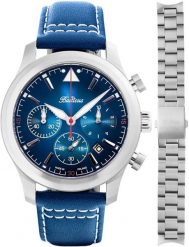 Zegarek męski Balticus BALFSQCHBLU-P niebieski. Niebieskie zegarki męskie BALTICUS, bez wzorów. Za 2,790.00 zł.